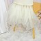 1 Piece Ivory Stretch Spandex Chair Cover for Chiavari Elegant Flared Skirt
